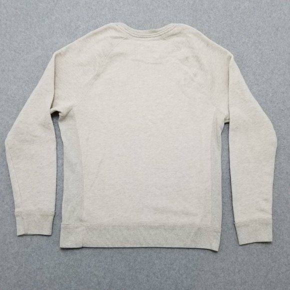 Hollister Sweater Mens Medium Ivory Long Sleeve Pullover Sweatshirt - Picture 6 of 9
